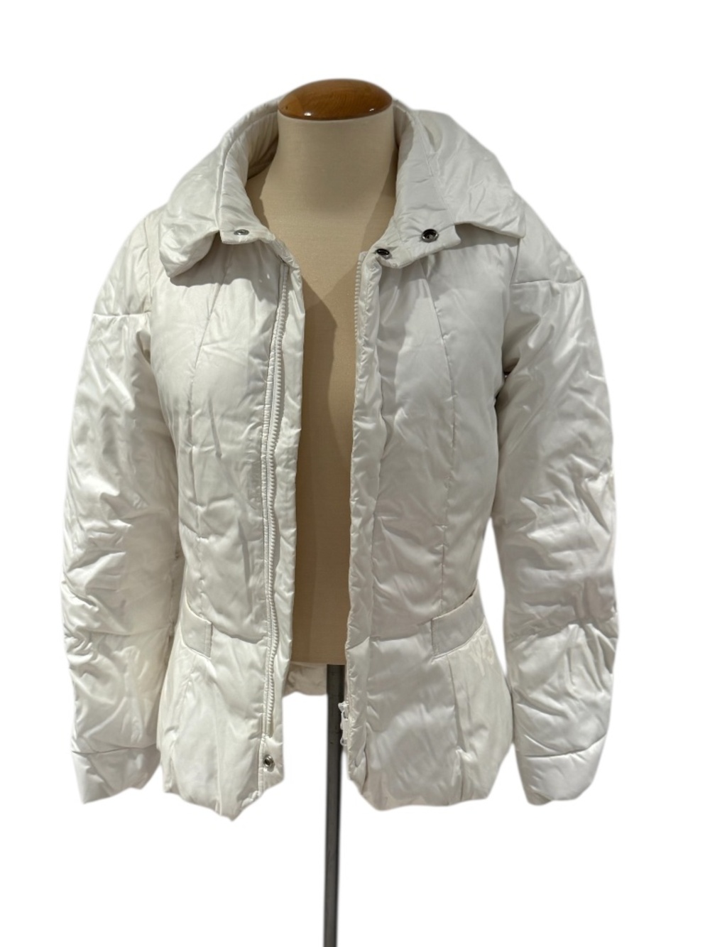 Y-3 YOHJI YAMAMOTO X ADIDAS white fitted padded winter jacket - size xs